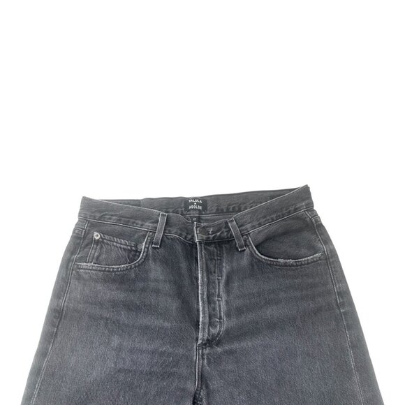 Agolde x Talula High Rise Taper Black Faded Jeans Size 27 Distressed Denim - Picture 8 of 14
